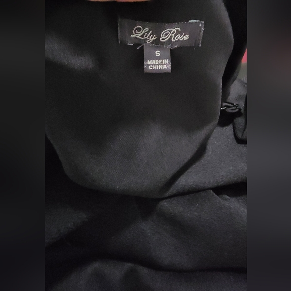 Lily Rose Elegant Black Romper Size Small - Picture 5 of 5